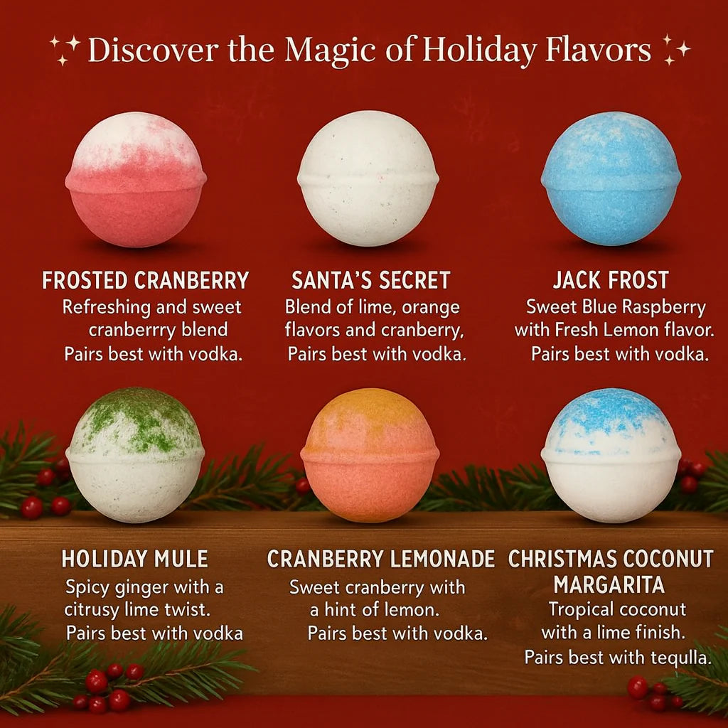 Cocktail Bombs- Holiday 6 pack