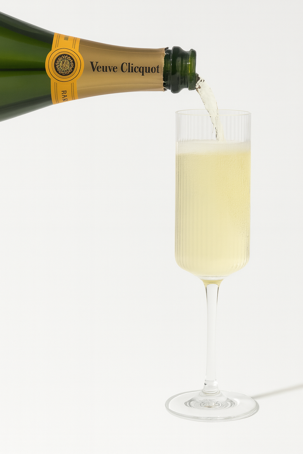 Ribbed Champagne Flute